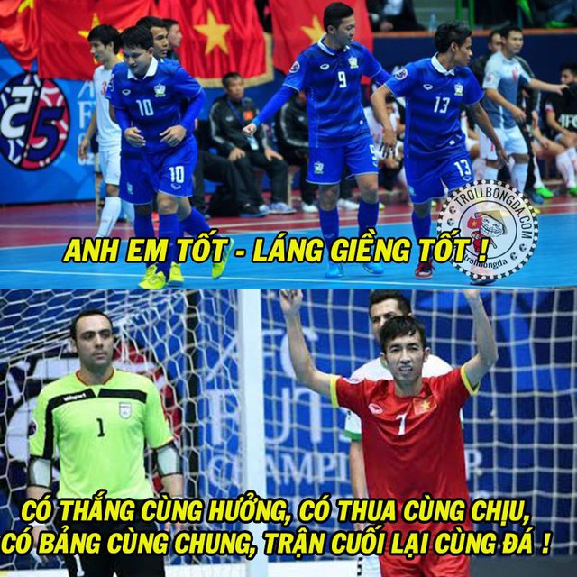 Futsal Việt Nam và Thái Lan thật có duyên nợ.