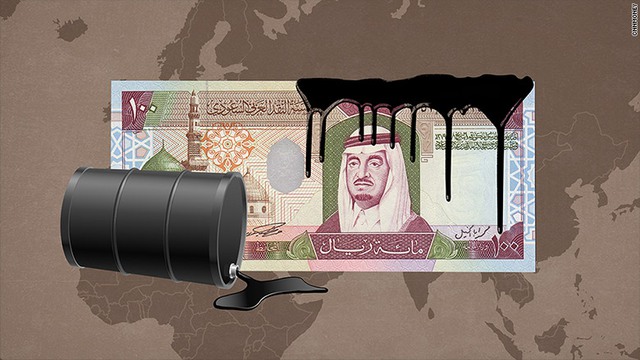 
Giá dầu giảm khiến hoàng gia Saudi rơi vào cảnh khó khăn. Ảnh: CNNMoney
