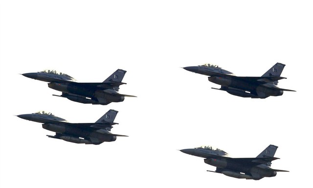 
Máy bay chiến đấu F-16 của Không quân Pakistan.
