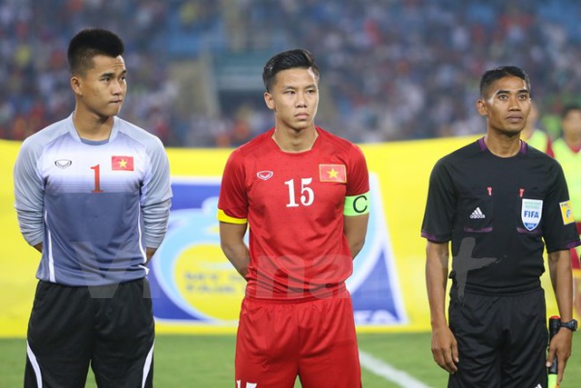 
Khi Quế Ngọc Hải còn chơi cho U23 Việt Nam thì chiếc băng đội trưởng nghiễm nhiên thuộc về trung vệ này (Ảnh: Việt Nam Plus).
