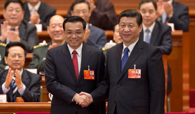 
Tập Cận Bình và Lý Khắc Cường - nòng cốt lãnh đạo ­khóa 19 của Trung Quốc. Ảnh: Chinanews

