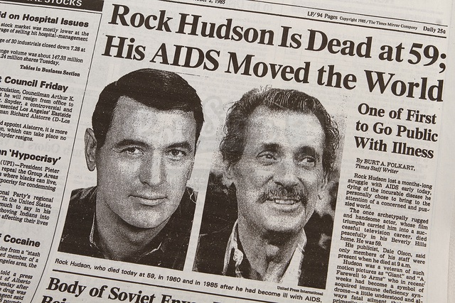 
Cái chết gây chấn động của Rock Hudson năm 1985.
