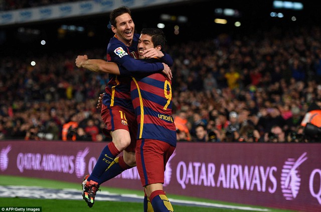 
Bộ 3 Messi - Suarez - Neymar của Barca đơn giản là quá đáng sợ.

