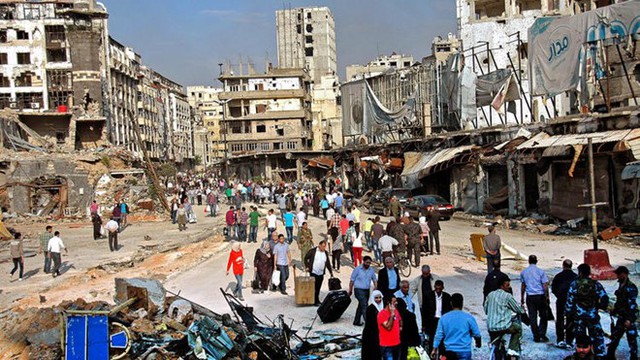 Syria bị tàn phá nặng nề sau 5 năm nội chiến.