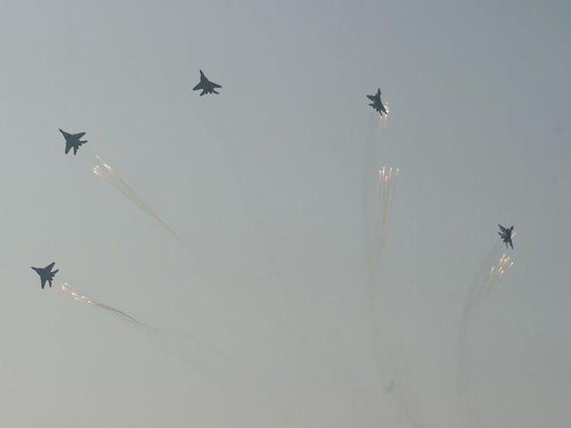 
Máy bay chiến đấu MiG-29 của Không quân Myanmar.
