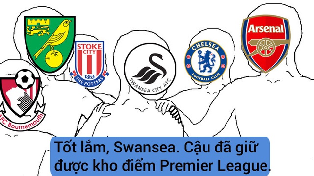 Nhưng tất cả đều là màn kịch do Swansea dựng ra để giữ lấy kho điểm cho Premier League?