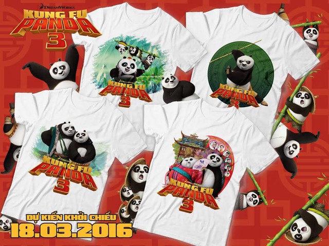 
5 áo thun Kungfu Panda sẽ dành tặng cho những độc giả may mắn.
