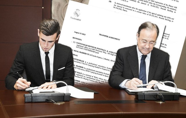 
Bản chi tiết mức phí chuyển nhượng của Bale được Football Leak công bố.
