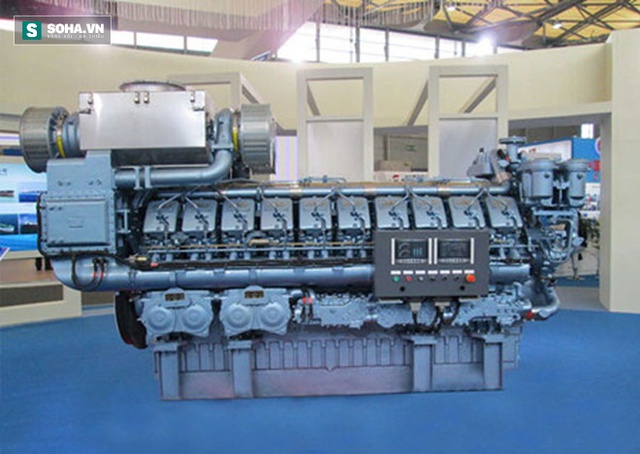 Động cơ diesel CHD622V20 do công ty NHD của Trung Quốc chế tạo.