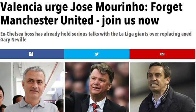 
Một gợi ý mới cho Mourinho về vị trí HLV.
