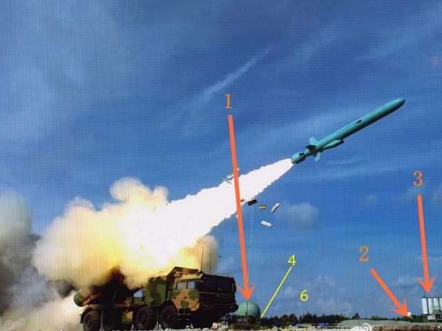 
Tên lửa YJ-62 được cho là phóng đi từ đảo Phú Lâm thuộc quần đảo Hoàng Sa

