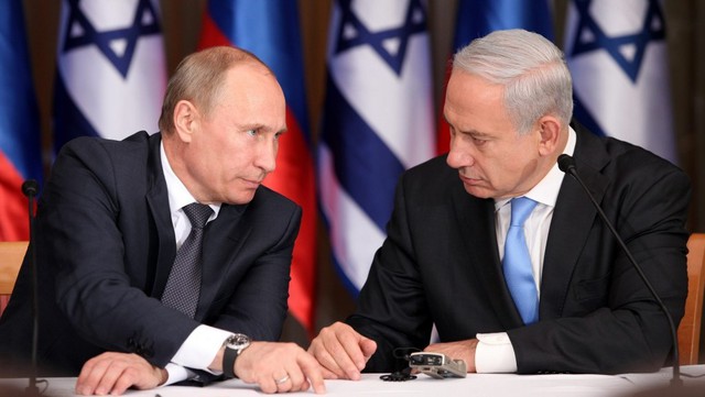 
Tổng thống Nga Vladimir Putin và Thủ tướng Israel Benjamin Netanyahu. Ảnh: FLASH90
