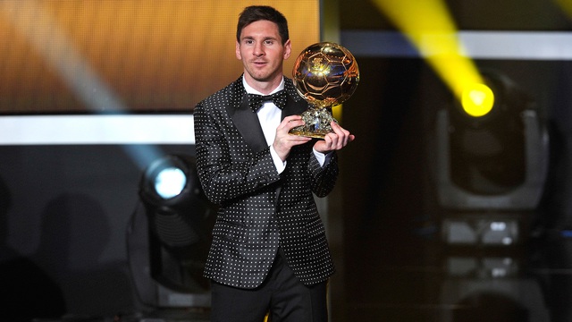 
Messi và QBV 2012.
