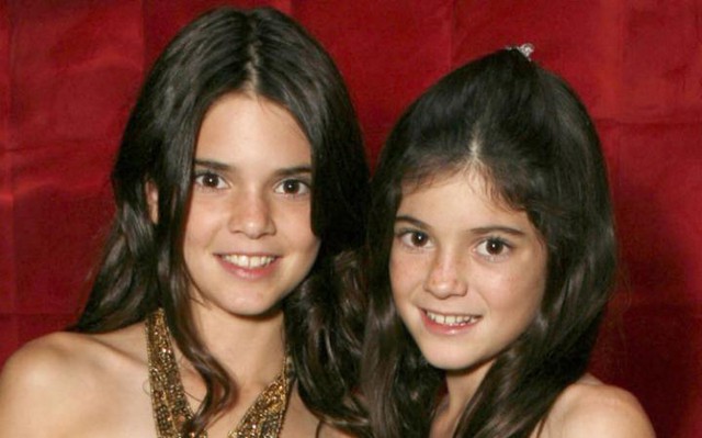 Ảnh thời niên thiếu của Kendall và Kylie Jenner.