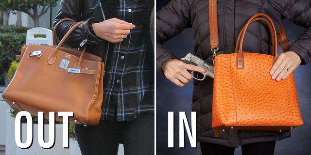 
Phụ nữ cũng ưa chuộng những loại túi thiết kế cho việc mang súng

