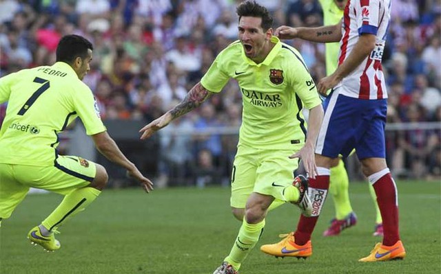 Ngày 17/5/2015: Messi ghi bàn thắng duy nhất giúp Barca đánh bại Atletico Madrid, mở toang cánh cửa thiên đường với chức vô địch La Liga.