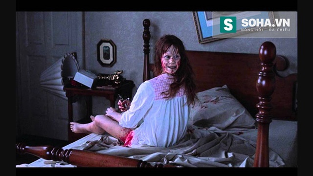 Cảnh phim nổi tiếng của The Exorcist (1973).