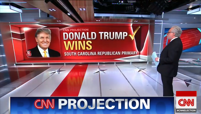 
CNN dự kiến chiến thắng tại vòng bầu cử sơ bộ South Carolina đã thuộc về Donald Trump.
