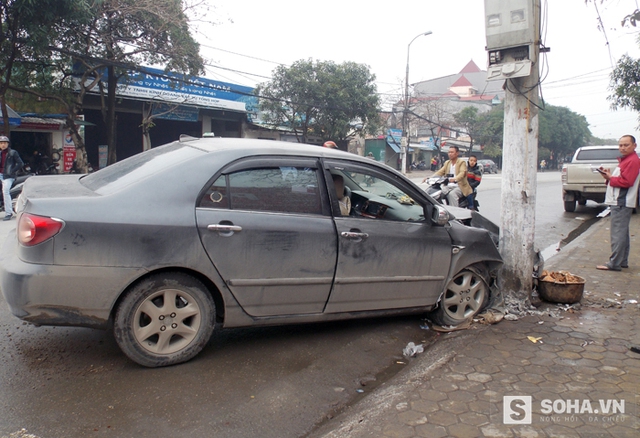 Hiện trường vụ tai nạn.