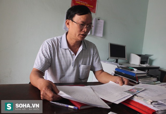 Ông Phạm Đình Chương - Trưởng công an xã Nghi Diên thông tin sự việc với PV.