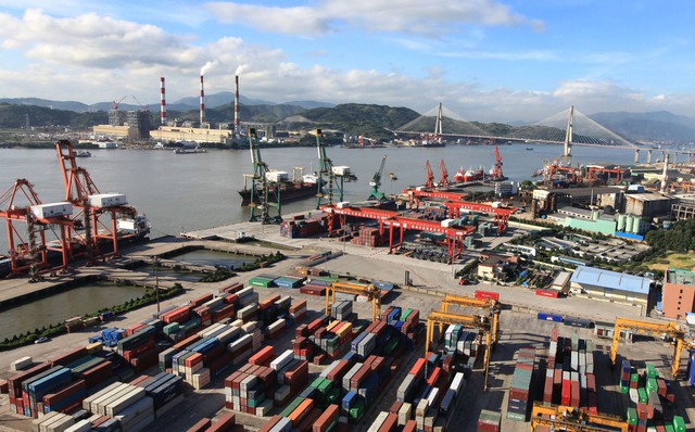 
Cảng Mã Vĩ ở thành phố Phúc Châu, tỉnh Phúc Kiến, Trung Quốc là cảng khẩu quan trọng trong lĩnh vực ngoại thương của nước này
