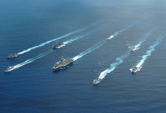
Hạm đội 3 của Mỹ tham gia tập trận RIMPAC. Ảnh: WikiMedia

