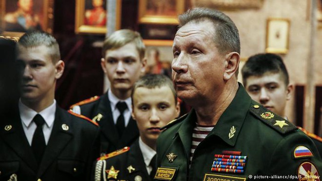 
Đại tướng Zolotov sẽ được bổ nhiệm làm người đứng đầu Vệ binh Quốc gia Nga. Ảnh: DPA
