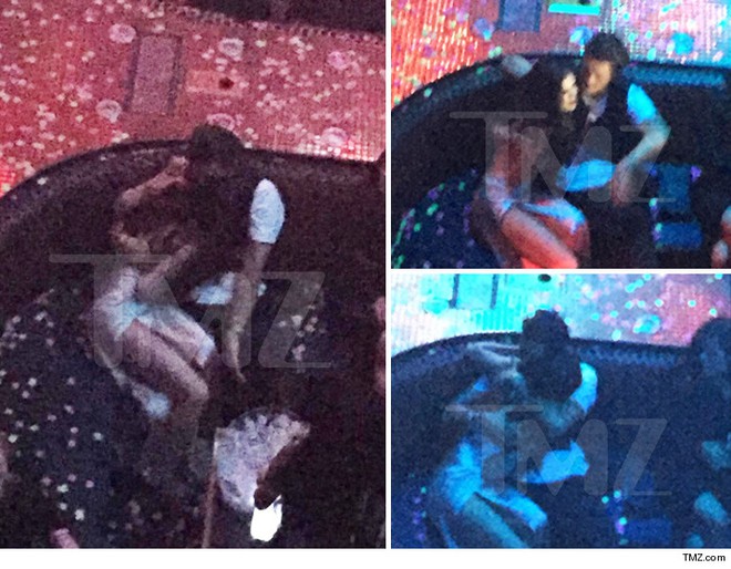 Selena Gomez và Orlando Bloom thận mật tại bữa tiệc ở Las Vegas.