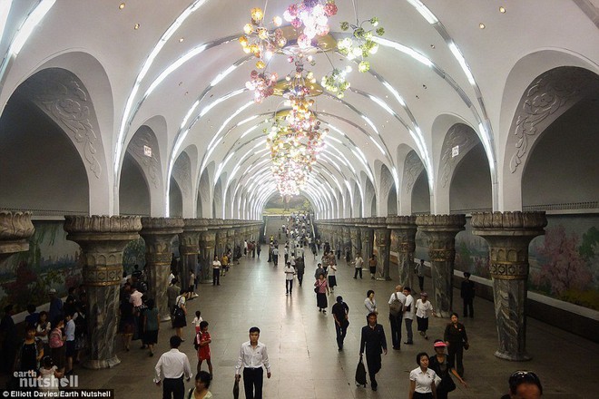 
Hệ thống tàu điện ngầm Bình Nhưỡng sâu nhất thế giới
