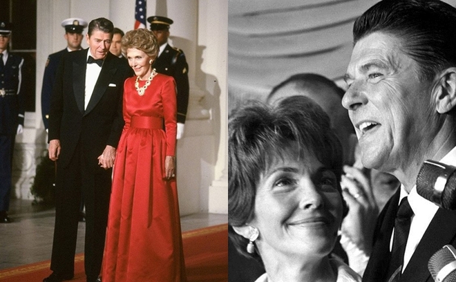 
Hai vợ chồng Reagan và Nancy không bao giờ giả vờ thân mật với nhau.
