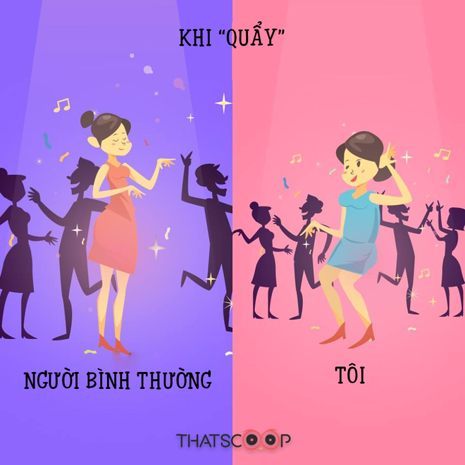 
Người ta duyên dáng còn tôi thì thấy mình lố bịch
