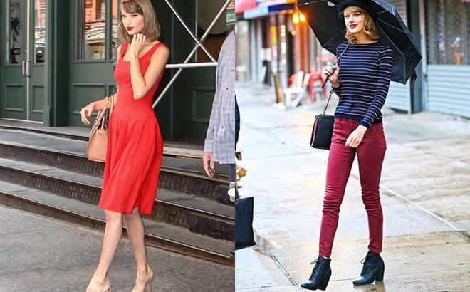 
Ngay cả khi diện váy dài nữ tính hay quần skinny năng động, Taylor Swift vẫn hút hồn người hâm mộ bởi vóc dáng thanh mảnh quyến rũ.

