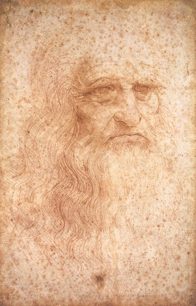 
Bức chân dung tự họa duy nhất của Leonardo da Vinci (vẽ khoảng 1512-1515).
