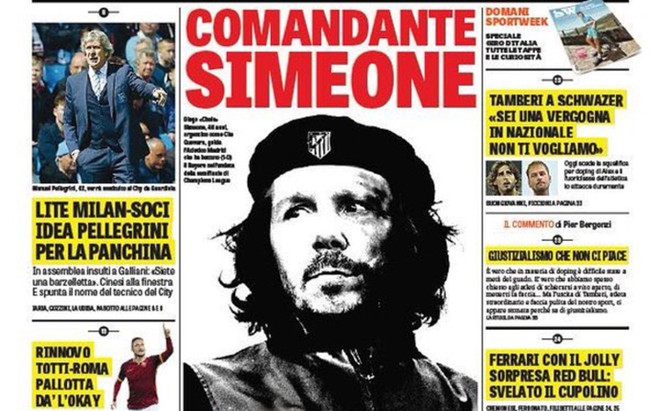 
Simeone được ví với Che Guevara.
