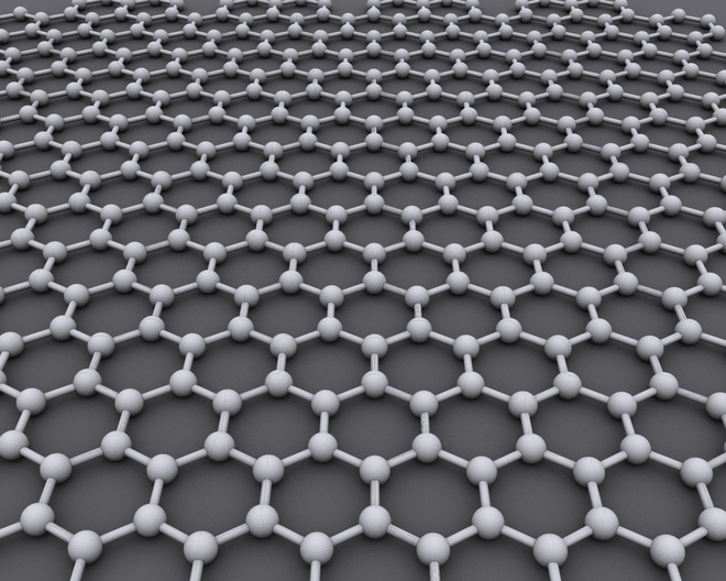 
Graphene là tấm phẳng dày bằng một lớp nguyên tử carbon, có hình dạng mạng lưới lục giác nối kết các nguyên tố carbon giống tổ ong.
