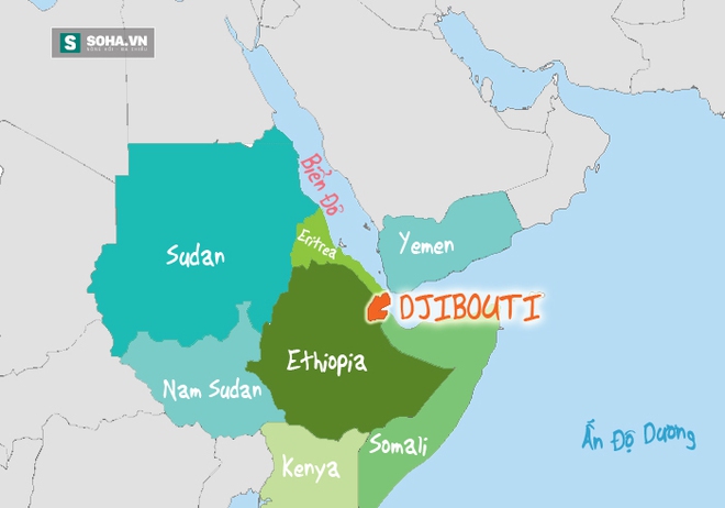 
Djibouti có vị trí chiến lược.
