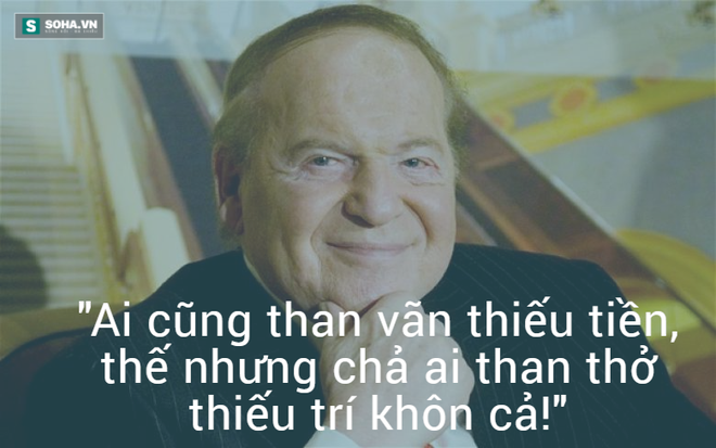 
Nhân vật trong hình: Sheldon Adelson, ông chủ của tập đoàn Las Vegas Sands, một tỷ phú người Mỹ gốc Do Thái.
