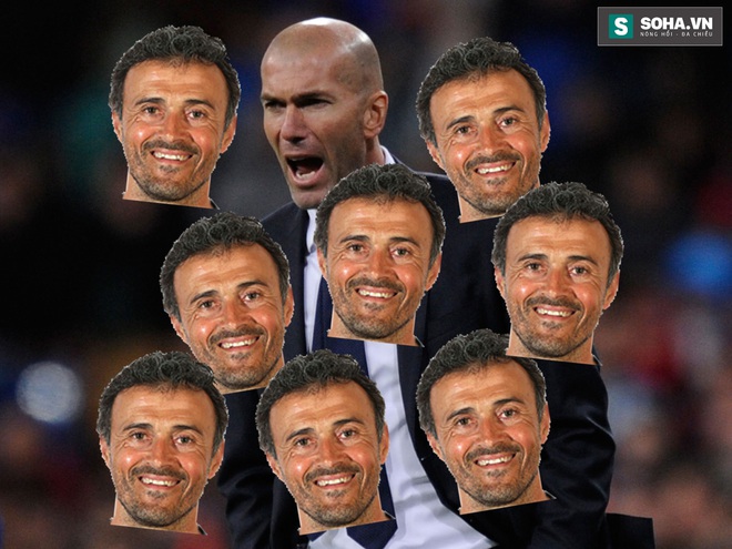 Luis Enrique cười nhạo Zidane.