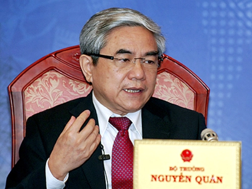 Bộ trưởng Bộ Khoa học Công nghệ Nguyễn Quân.