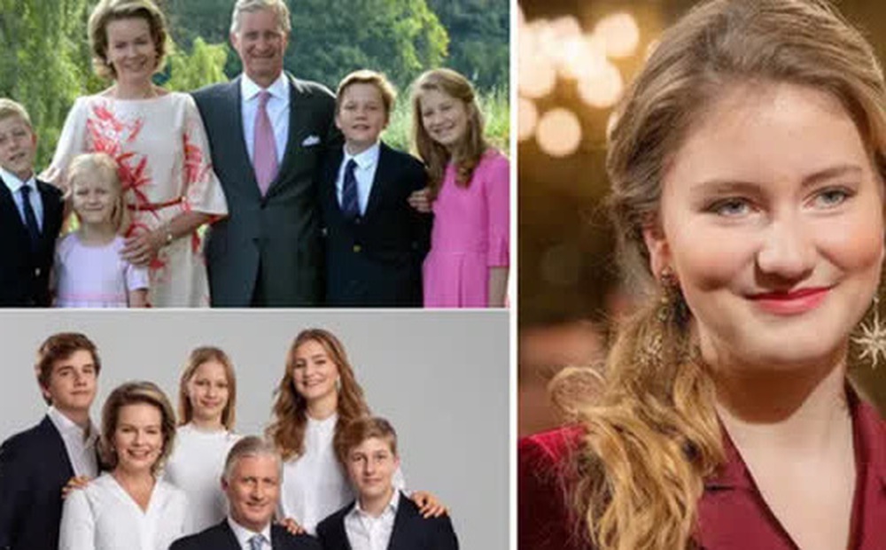 Công chúa xinh đẹp nhất hoàng gia Bỉ tung ảnh gia đình 'ngày ấy - bây giờ' khiến nhiều người phải thốt lên kinh ngạc vì quá hoàn mỹ