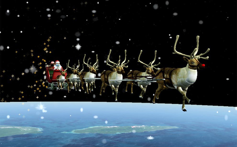 Quân đội Mỹ thông báo Ông già Noel đã lên đường đi phát quà