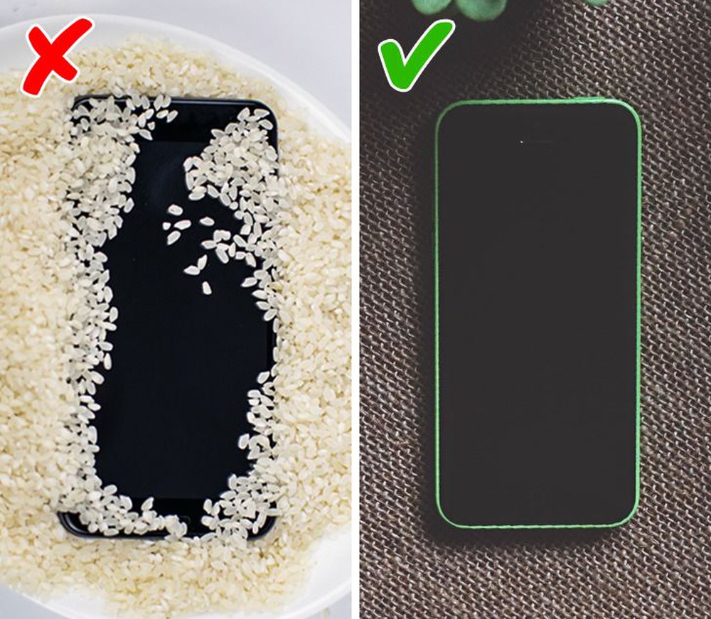 Nếu điện thoại bị ướt, không nên vùi nó vào gạo để hút ẩm: Vậy phải làm sao? - Ảnh 2.