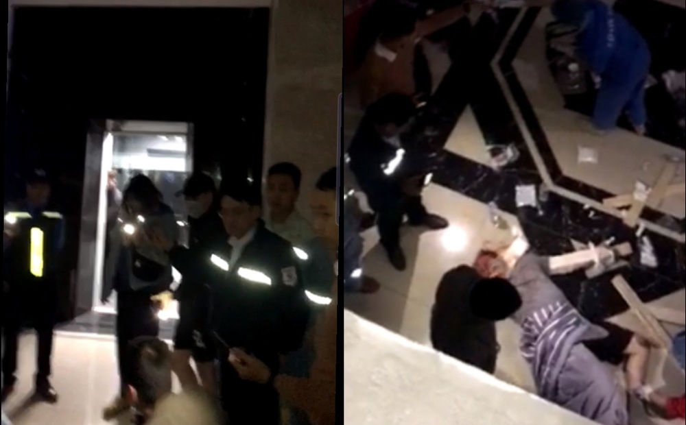 Hà Nội: Ngã từ thang máy ở chung cư Hoàng Huy, 1 người bị thương nặng