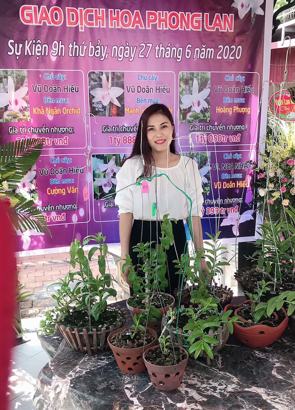 Đam mê Lan đột biến, cô giáo tiểu học Phú Thọ bạo tay chi gần 3 tỷ mua 4 chậu lan Bạch Tuyết và Hiển Oanh 5 cánh trắng về vườn nhà - Ảnh 1.