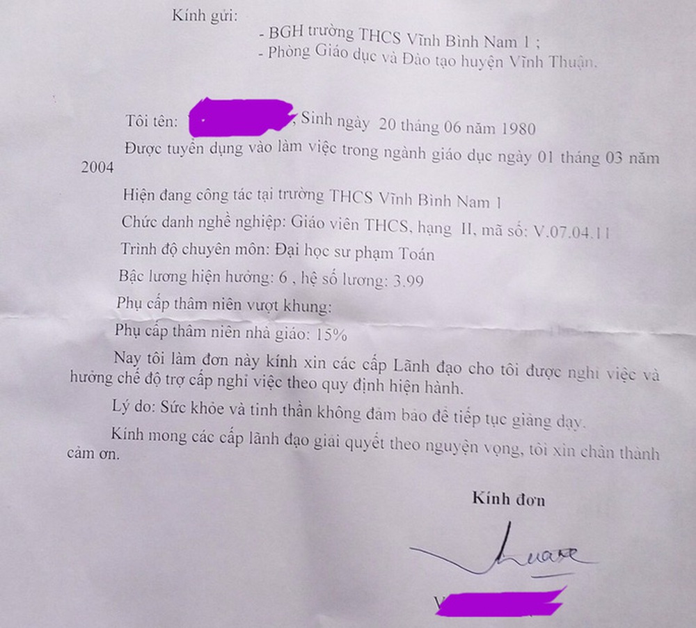 Thầy giáo ôm hôn nữ sinh lớp 7 xin nghỉ việc vì lý do sức khỏe không tốt - Ảnh 3.