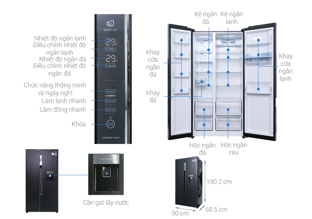 Tủ lạnh hai cánh tiết kiệm điện hạ giá xuống dưới 20 triệu đồng - Ảnh 1.