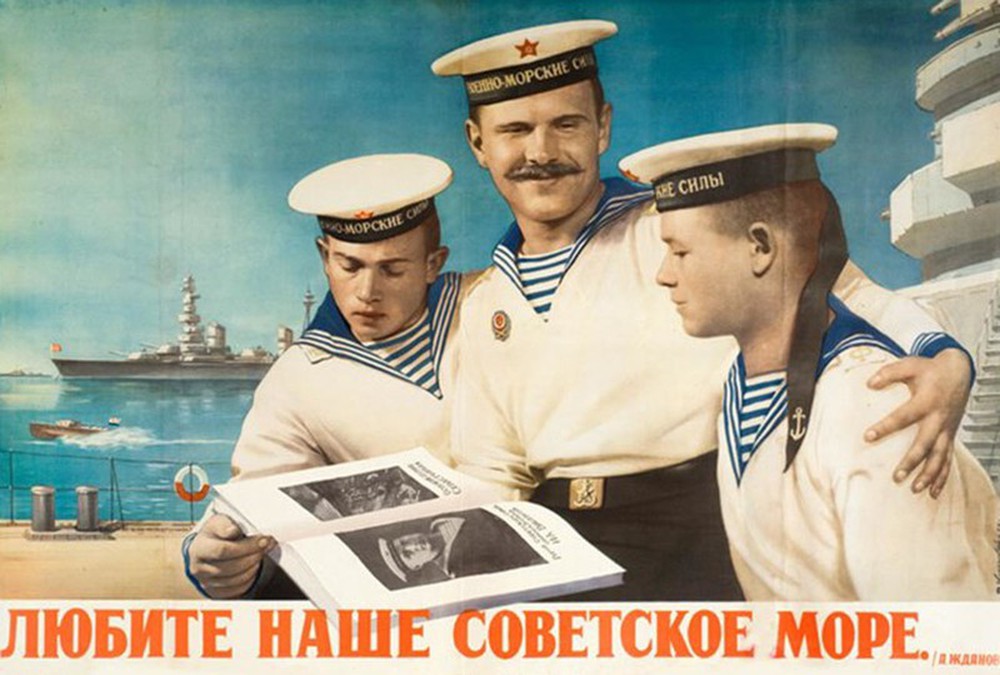 Hải quân Liên Xô “hùng mạnh” qua loạt tranh tuyên truyền sục sôi - Ảnh 11.