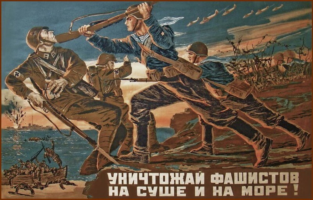 Hải quân Liên Xô “hùng mạnh” qua loạt tranh tuyên truyền sục sôi - Ảnh 3.