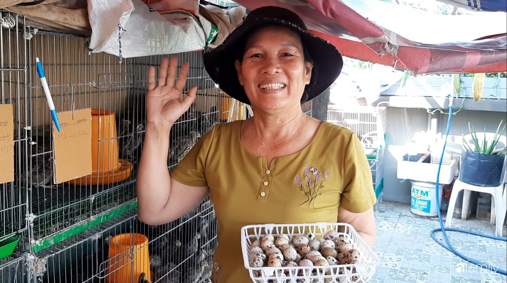 Nông trại chăn nuôi chim cút và trồng đầy cây trái trên sân thượng 90m² của con trai làm để tặng mẹ ở Sài Gòn - Ảnh 7.