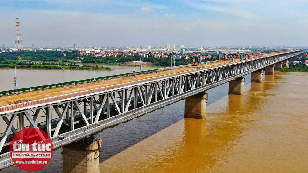 Toàn cảnh công trường sửa chữa cầu Thăng Long - Ảnh 8.